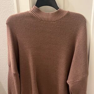 By Together Brown Short-Turtleneck Sweater